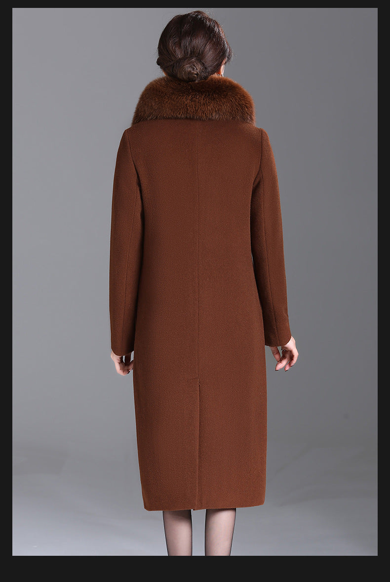 Women's Winter Wool Cashmere Trench Coat